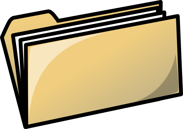 Yellow Folder clip art