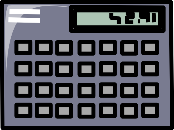 Scientific Calculator Symbol Icon clip art