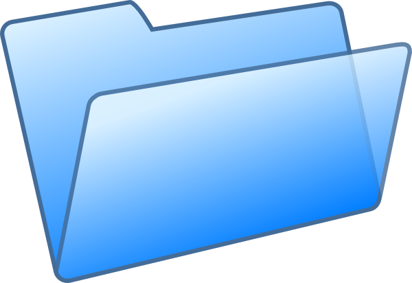 Blue Folder clip art