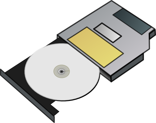 Slim Cd Drive clip art