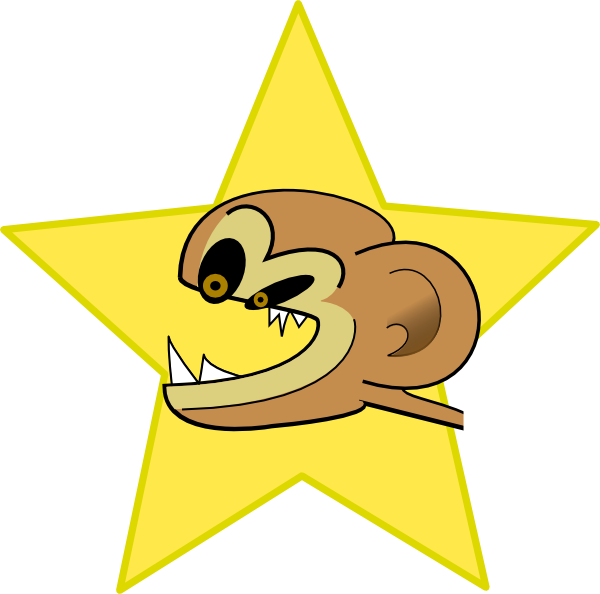 Crazy Monkey clip art