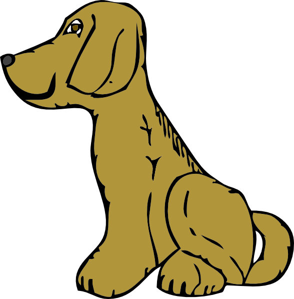 Dog Side View clip art