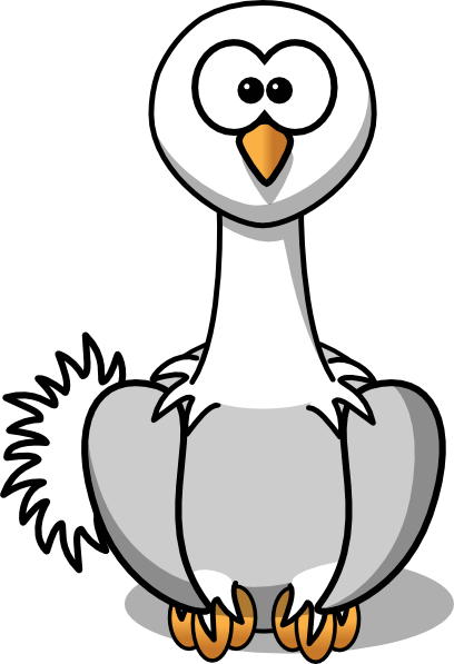 Studiofibonacci Cartoon Ostrich clip art