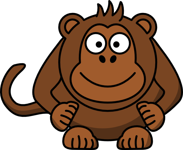 Studiofibonacci Cartoon Monkey clip art