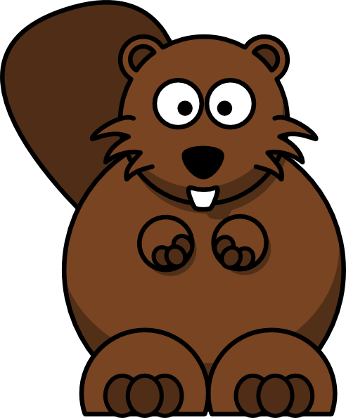 Cartoon Beaver clip art