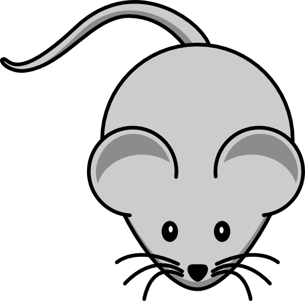 Simple Cartoon Mouse clip art