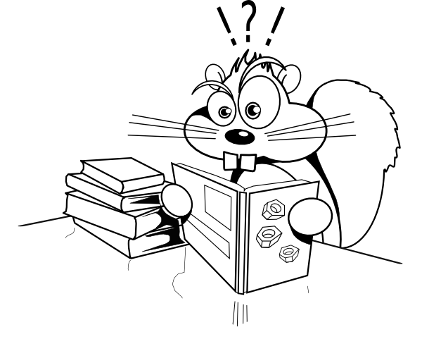 Squirreled clip art