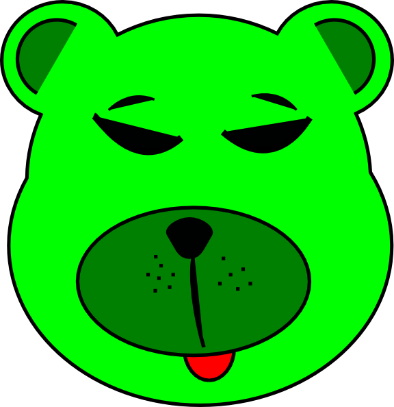 Green Bear clip art