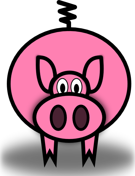 Pink Pig clip art