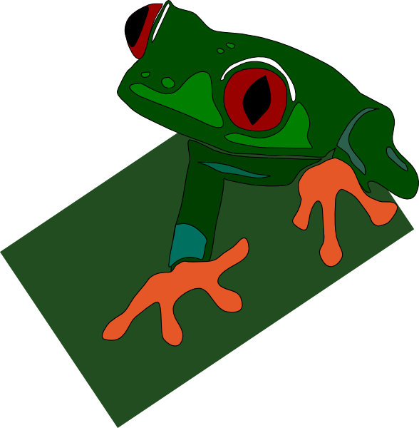 Red Eyed Frog clip art