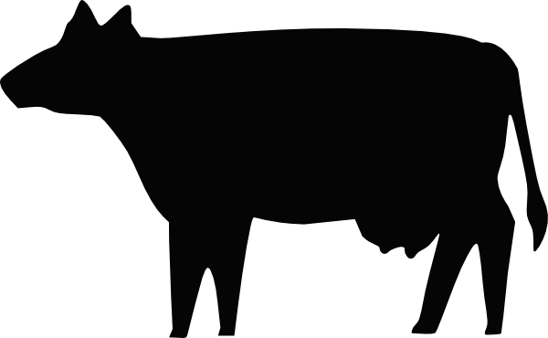 Cow Silhouette clip art