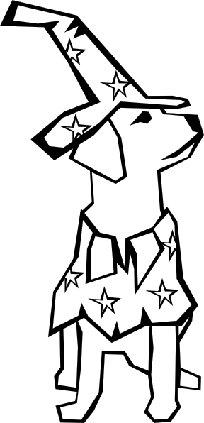 Dog Simple Drawing clip art