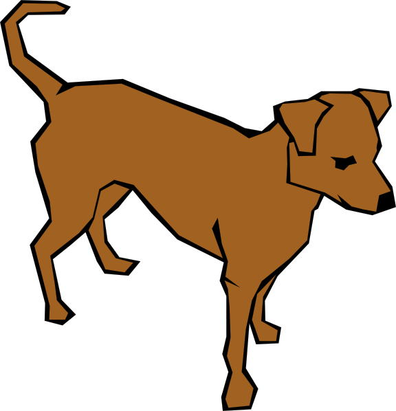 Dog Simple Drawing clip art