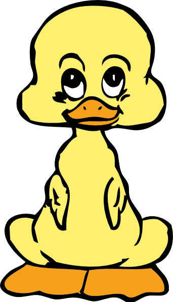 Baby Duck clip art