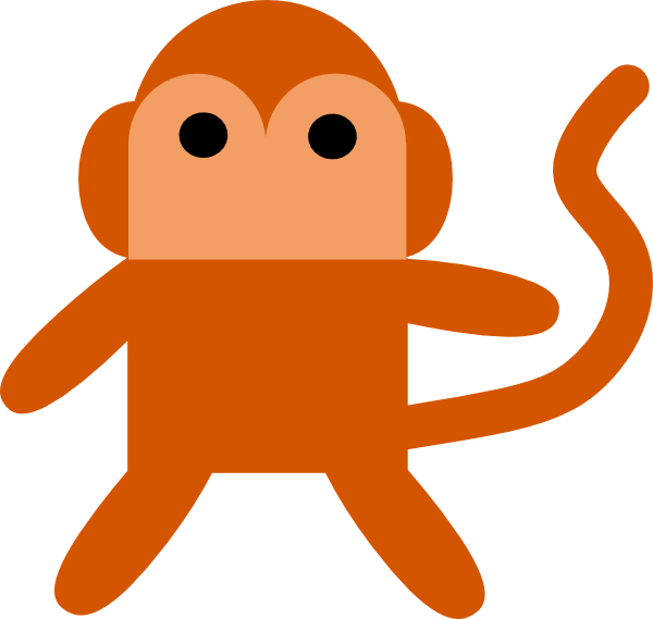 Cheeky Monkey clip art