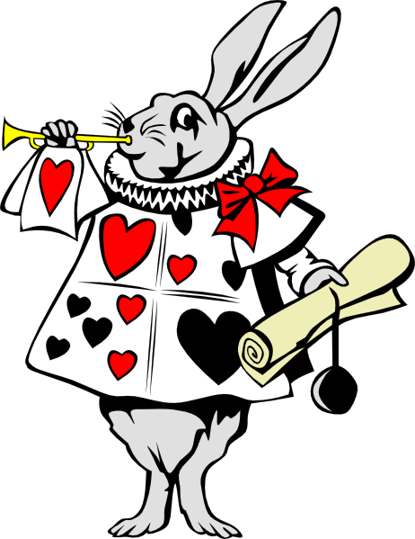 Rabbit From Alice In Wonderland clip art