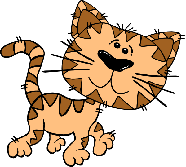 Cartoon Cat Walking clip art