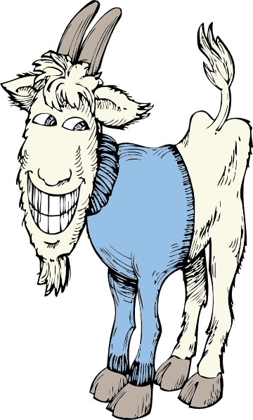 Goat In A Sweater clip art