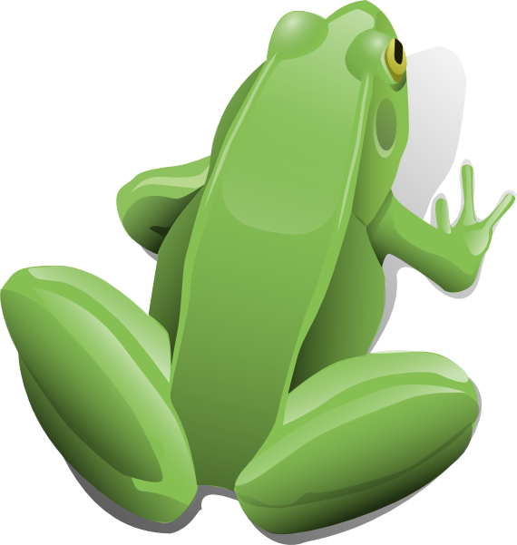 Sitting Frog clip art