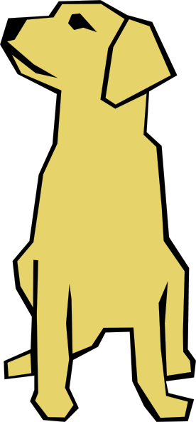 Dog 01 Drawn With Straight Lines clip art