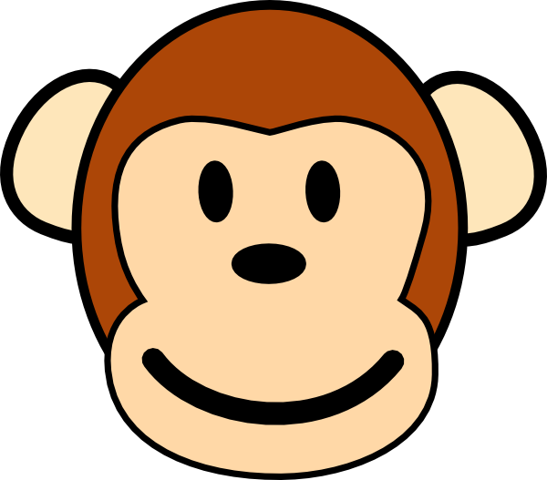 Happy Monkey clip art