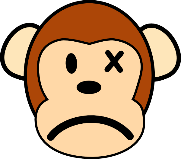 Angry Monkey clip art