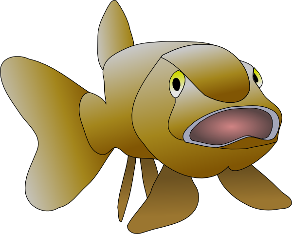 Brown Fish clip art