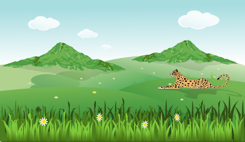 Guepard on Landscape