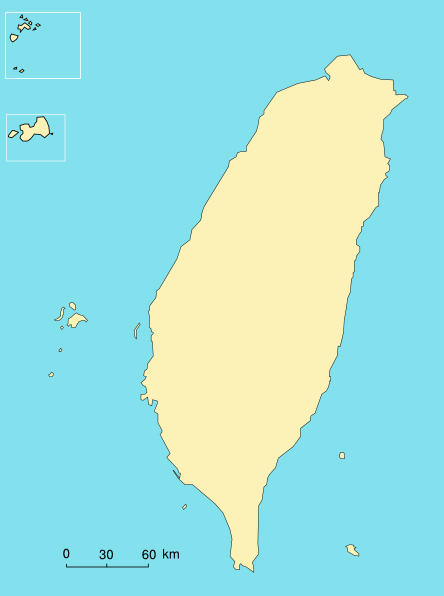 Taiwan Map clip art