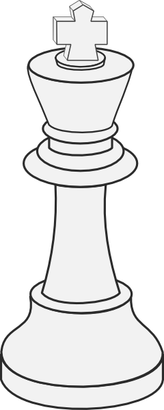 White King Chess clip art