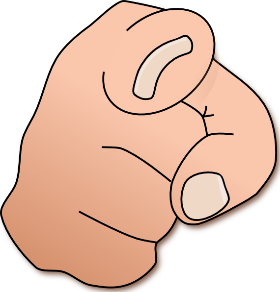 Pointing Finger clip art