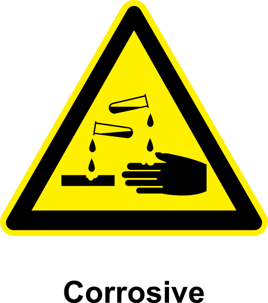 Sign Corrosive clip art