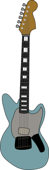 Fender Jagstang Guitar clip art