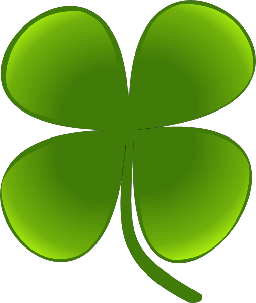 Shamrock For March clip art