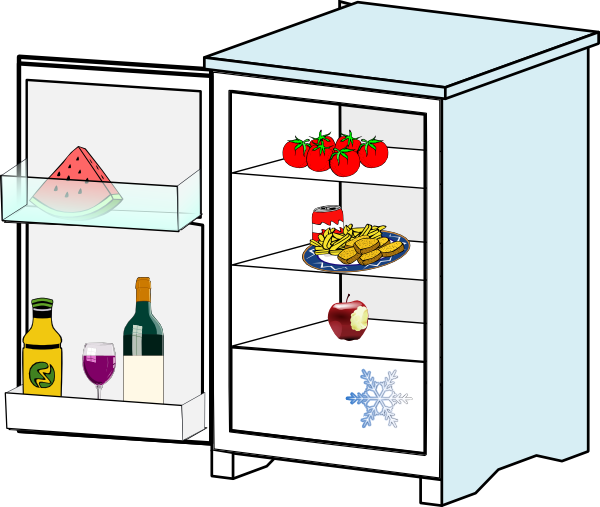 Fridge With Food Jhelebrant clip art