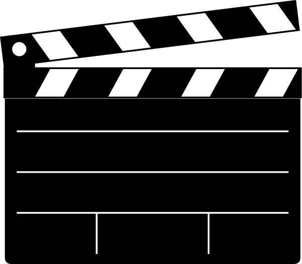 Clapper-board clip art