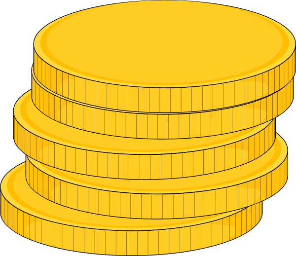 Money Stack Of Coins clip art