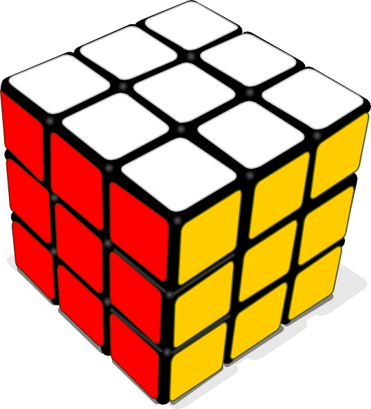 Rubik Cube Game clip art