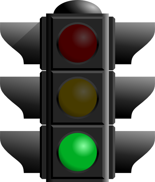 Traffic Light: Green clip art