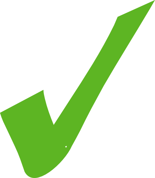 Green Check Mark clip art