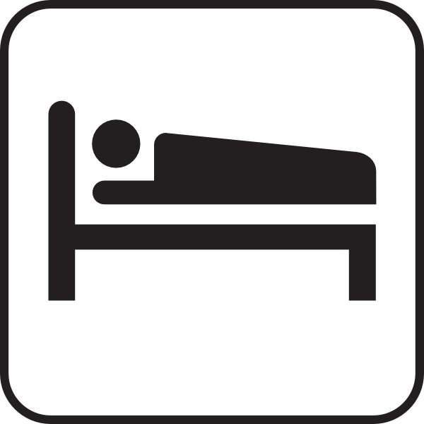 Hotel Motel Sleeping Accomodation clip art