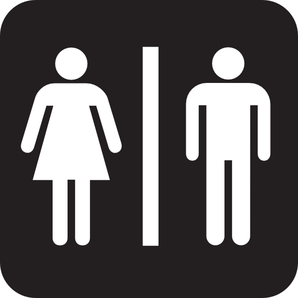 Men Women Bathroom clip art