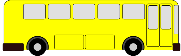 Yellow Bus clip art