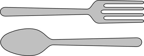 Fork And Spoon Silverware clip art