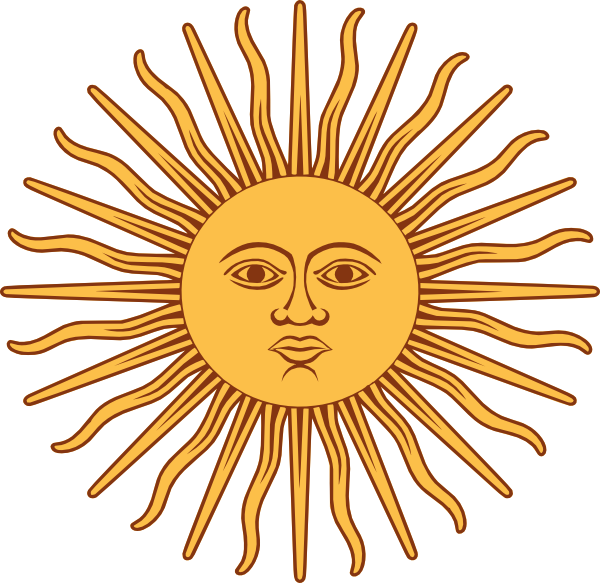 May Sun From Argentina Flag clip art