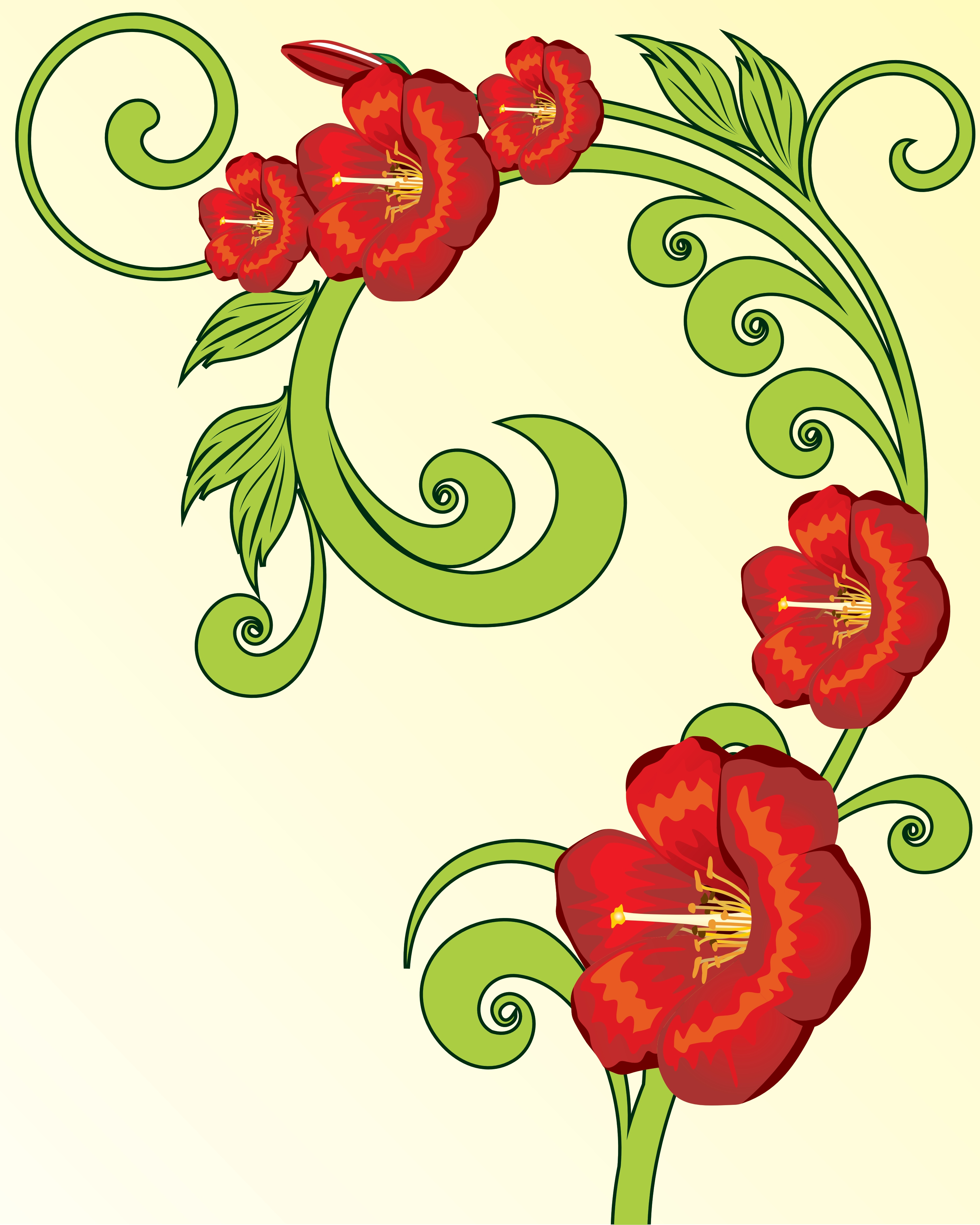 vintage floral vector