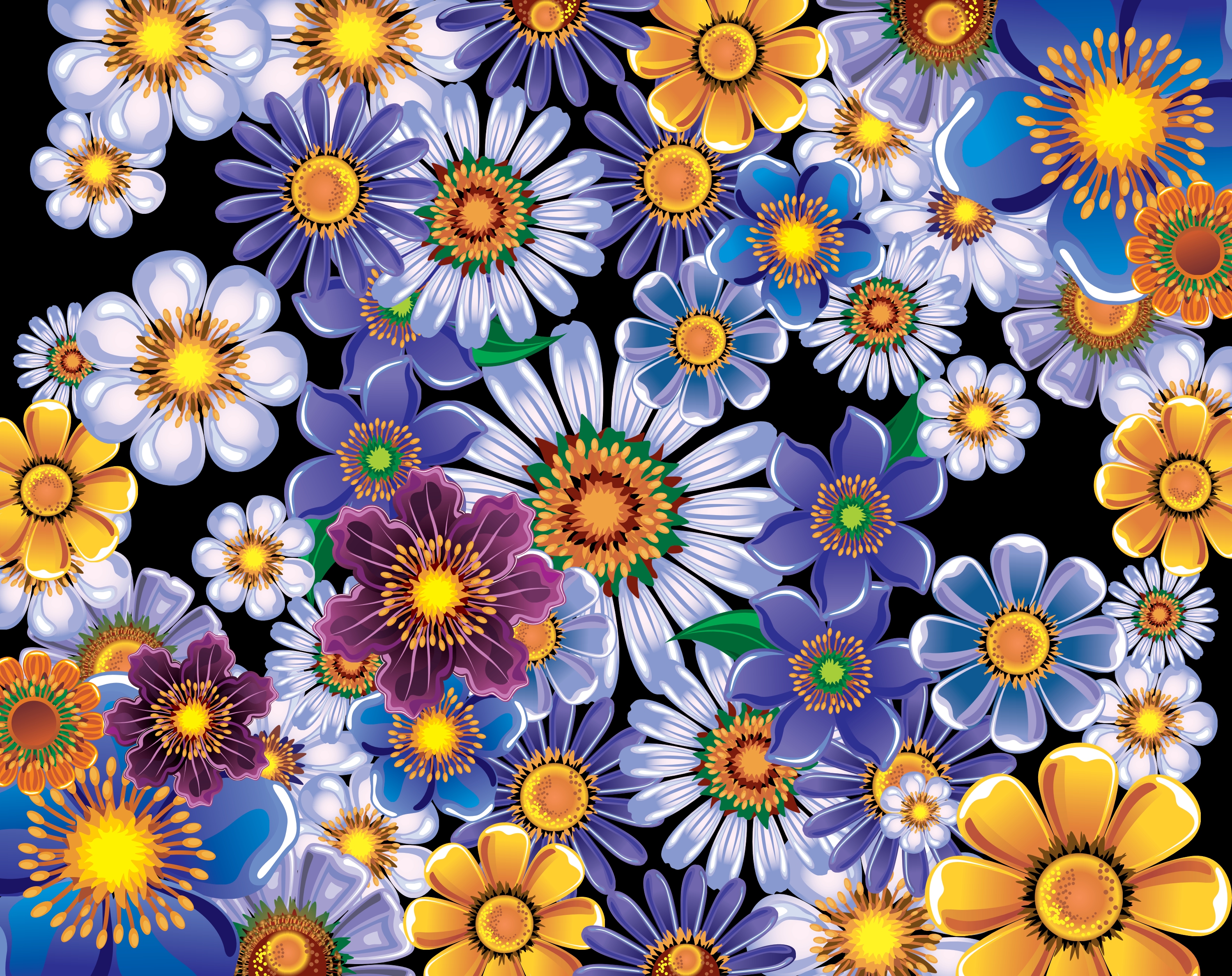 floral backgorund vector