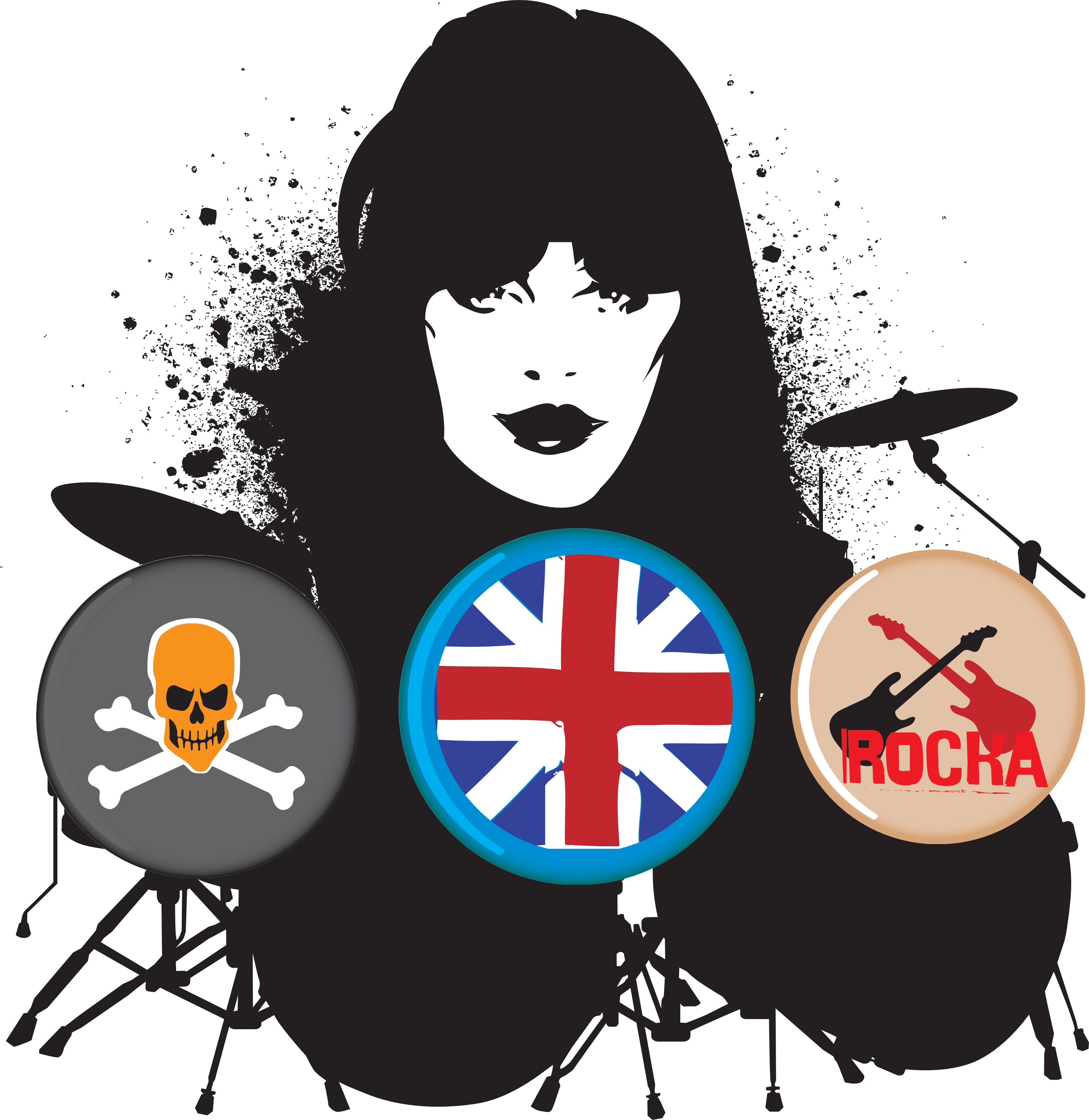 british rocker vector