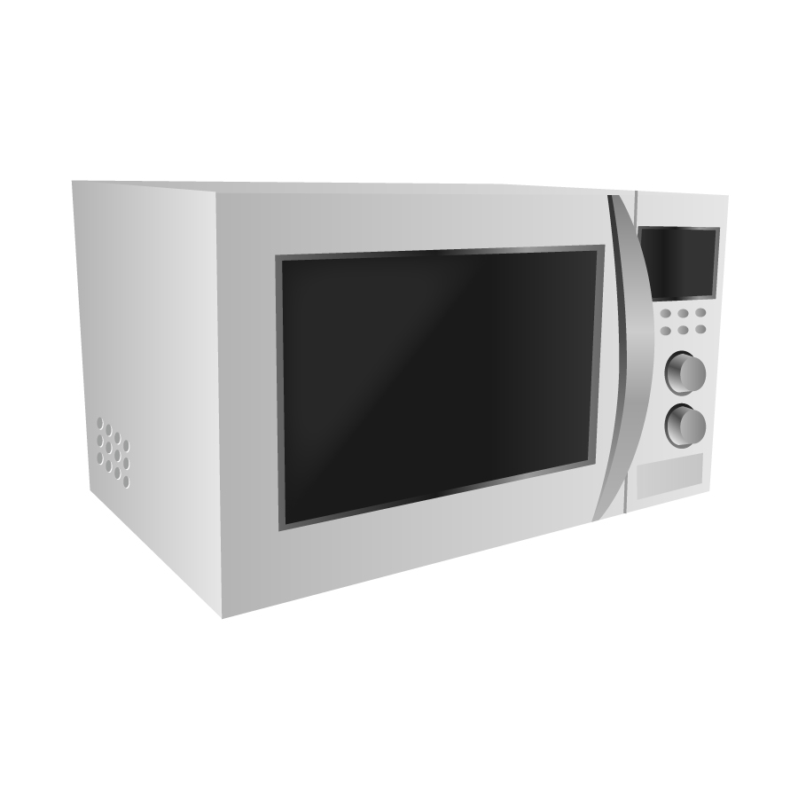 modern white microwave