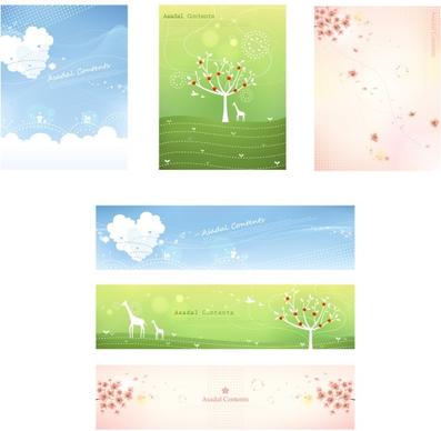 Fresh floral vector background